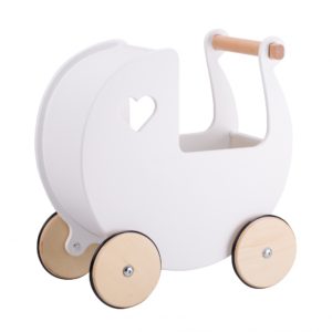 Moover Push Along Dolls Pram - White