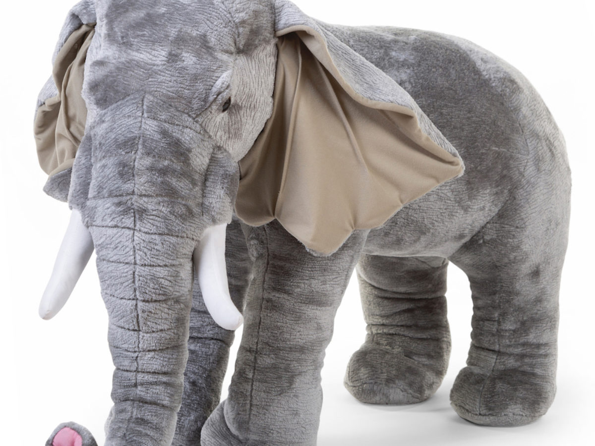 Standing Elephant Stuffed Animal 75 cm