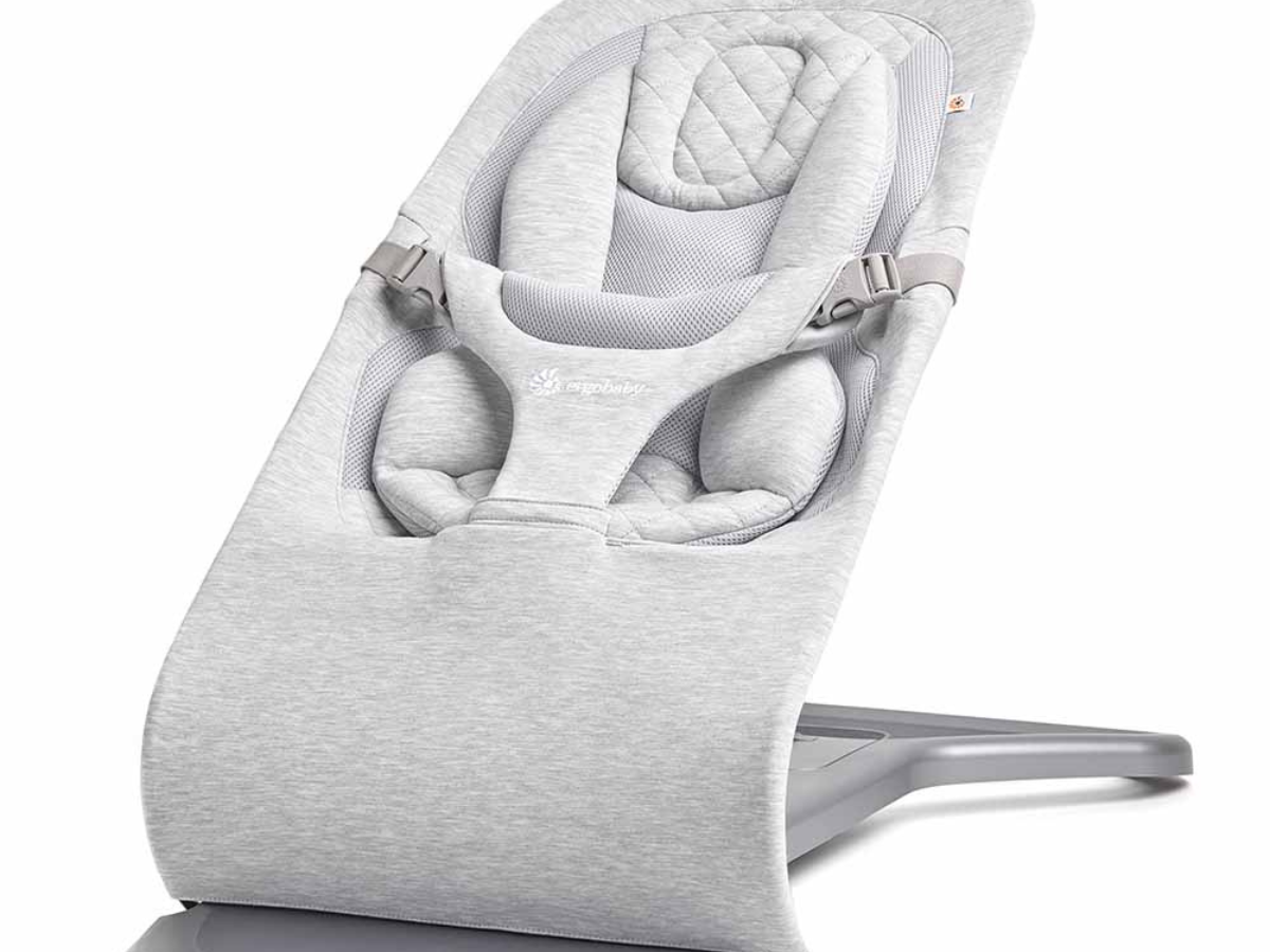 Baby bouncer best sale grey and white